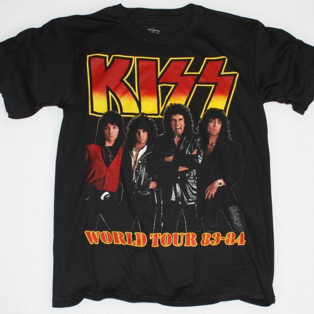 Kiss All Hells Breakinloose World Tour New Black T-Shirt
